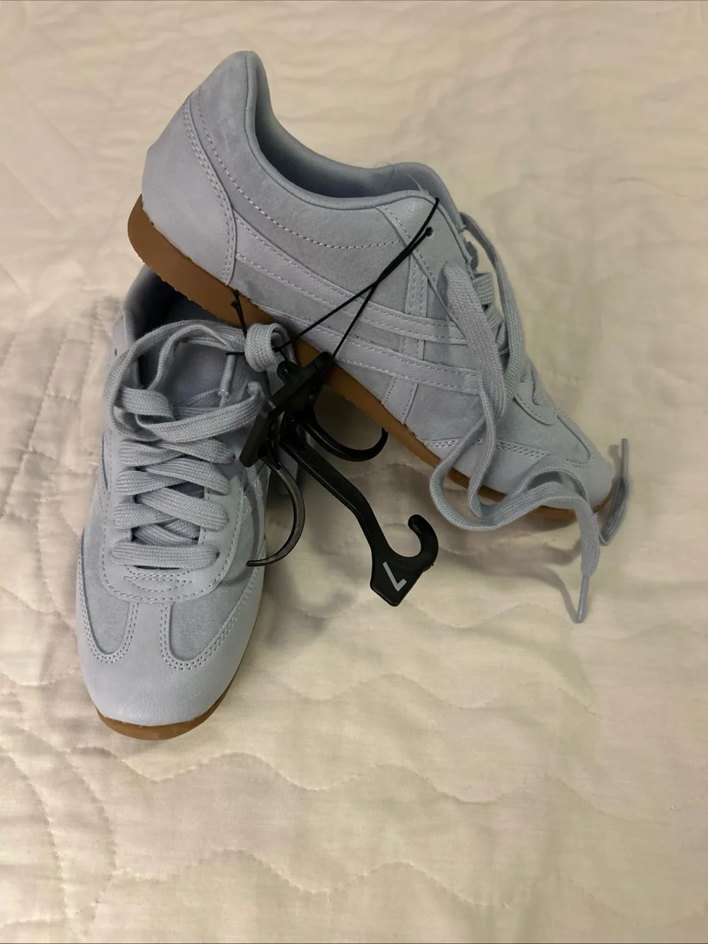 Women’s Light Blue Memory Foam Casual Sneakers